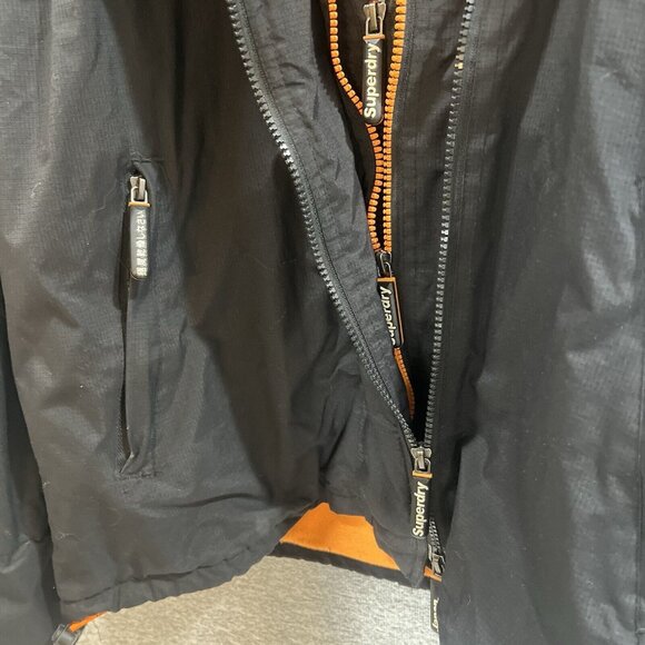 Superdry JPN Original Windcheater Jacket Women Sz XXL Fur Breathable Triple Zip - Picture 5 of 16